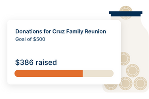 Donation Fund turned on and goal displayed